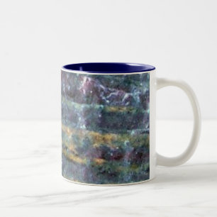 2 Couleurs Tasse naturelle de pierre bleue