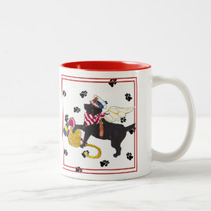 2 Couleurs Tasse noire de laboratoire de marin des anges de