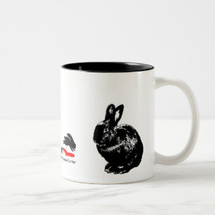 2 Couleurs Tasse noire de lapins de BunnyLuv