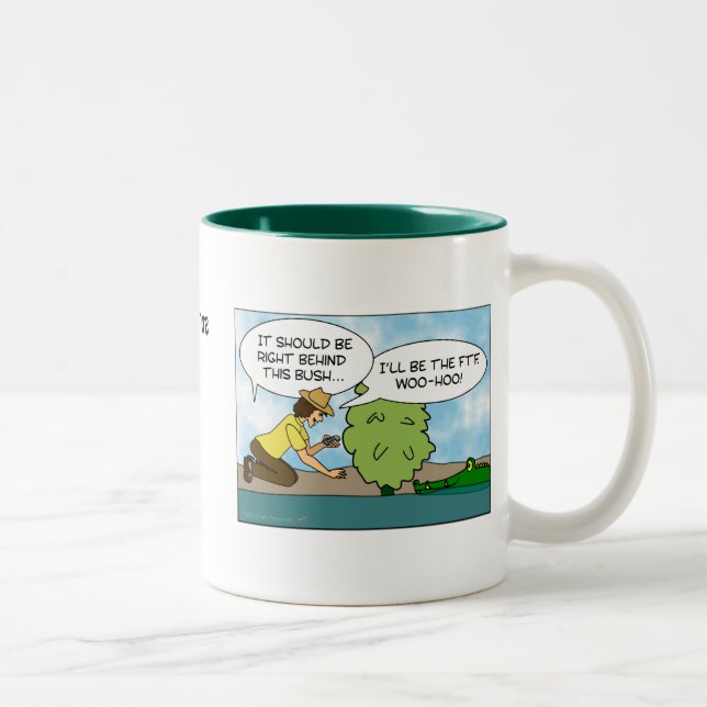 2 Couleurs Tasse nommée faite sur commande de Geocaching de (Droit)