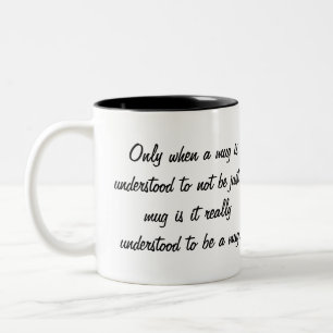 2 Couleurs Tasse orientale de sagesse