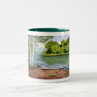 2 Couleurs Tasse paresseuse de voyage de canoë de Northwoods