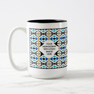 2 COULEURS TASSE PERSONNALISABLE 4,1 DE MONOGRAMME