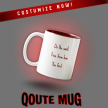 Tasse personnalisable avec citation motivante
