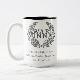 2 Couleurs Tasse personnalisable de lauréat