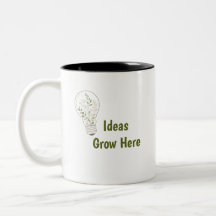 Tasse personnalisée avec ampoule botanique
