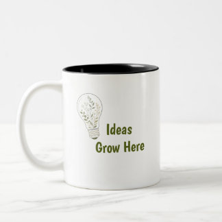 2 Couleurs Tasse personnalisée avec ampoule botanique