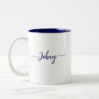 2 Couleurs Tasse personnalisée avec nom