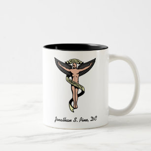 2 Couleurs Tasse personnalisée de chiroprakteur
