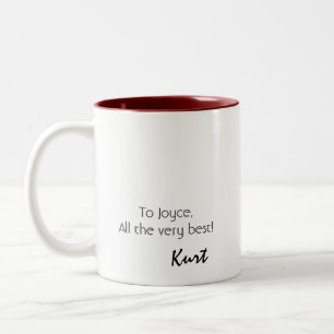 2 Couleurs Tasse personnalisée de Kurt Bestor