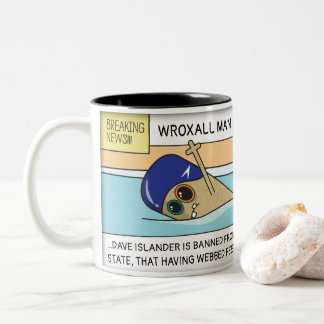 2 Couleurs Tasse personnalisée de natation de Wroxall