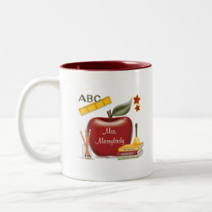 2 Couleurs Tasse personnalisée de professeur