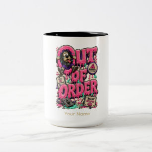 2 Couleurs Tasse Personnalisée Drôle de Burnout Café Hors Ser