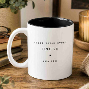 2 Couleurs Tasse personnalisée Meilleur Oncle de tous les tem