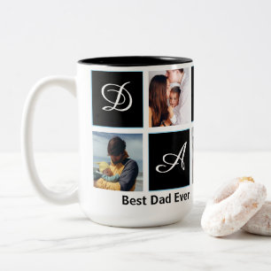 2 Couleurs Tasse personnalisée Meilleur Papa du Monde 5 Photo