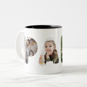 2 Couleurs Tasse personnalisée pour la fête des pères avec ph