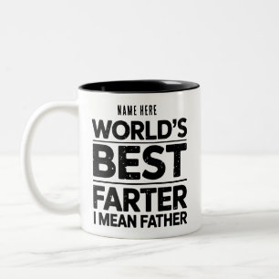 2 Couleurs Tasse personnalisée pour papa, fête des pères
