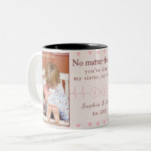 Tasse personnalisée pour sœurs – Cadeau personnali