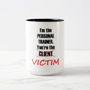 2 Couleurs Tasse personnelle drôle de séance d'entraînemen