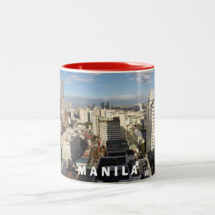 2 Couleurs Tasse pittoresque de Manille Philippines