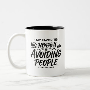 2 Couleurs Tasse pour introverti amateur de café surprise
