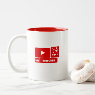 2 Couleurs Tasse pour Youtube - tasse de Youtube
