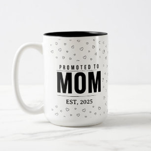 2 Couleurs Tasse Promue Maman EST 2025 Nouveau Cadeau Pour No
