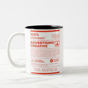 2 Couleurs Tasse publicitaire Kean MGC Care Label