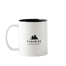 Tasse Pyramides Modernes & Hiéroglyphes Égyptiens