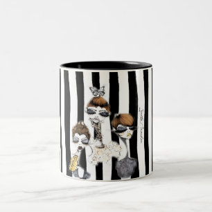 2 Couleurs Tasse rayée de lutin