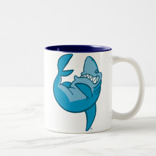 2 Couleurs Tasse riante de roulement de requin de bande