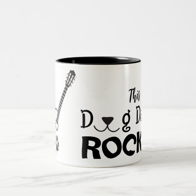 2 Couleurs Tasse Rockin' Dog Dad (Centre)