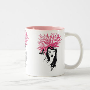 2 Couleurs Tasse rose de demoiselle de honneur de Valuegem