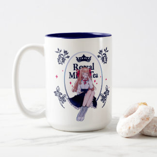 2 Couleurs Tasse royale de thé de lait
