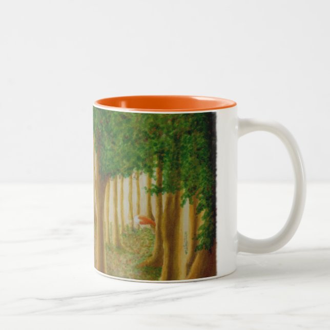 2 Couleurs Tasse rusée de forêt (Droit)