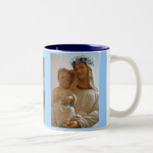 2 Couleurs Tasse sainte de mère et d'enfant