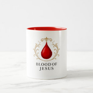 2 Couleurs Tasse - Sang de Jésus