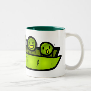 2 Couleurs Tasse sautante d'art de griffonnage de pois