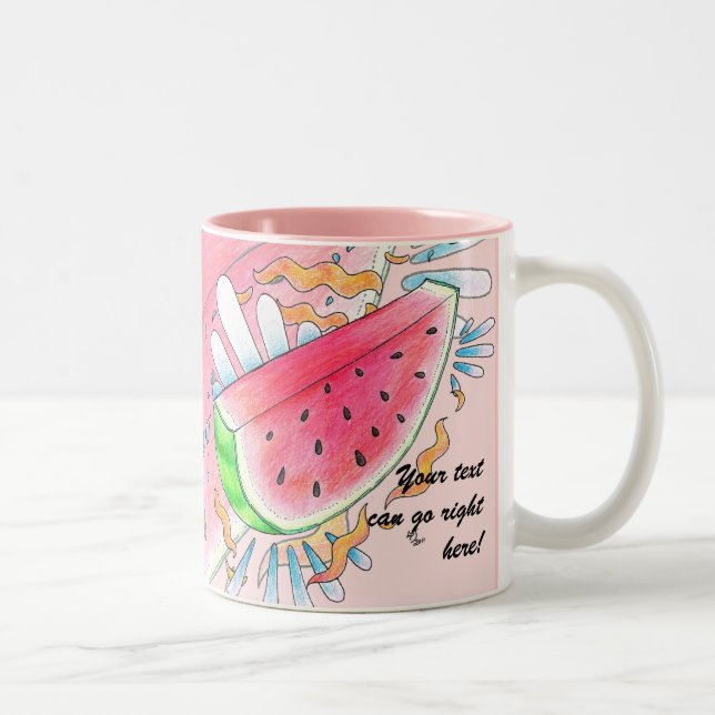 2 Couleurs Tasse sauvage de pastèque (Droit)