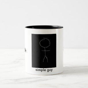 2 Couleurs tasse simple de type