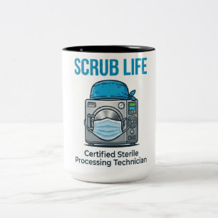 2 Couleurs Tasse Tech de Traitement Stérile Scrub Life