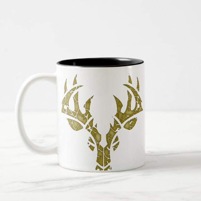 2 Couleurs Tasse tribale de camo de craquement de cerfs (Gauche)