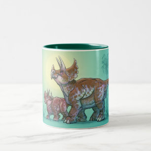 2 Couleurs Tasse Triceratops