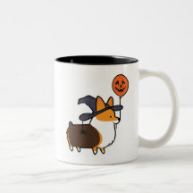 Tasse tricolore rouge | CorgiThings de Halloween