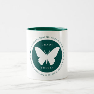 2 Couleurs Tasse (verte) de théorie de chaos