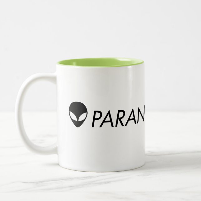 2 Couleurs Tasse verte étrangère de Paranormalis (Gauche)