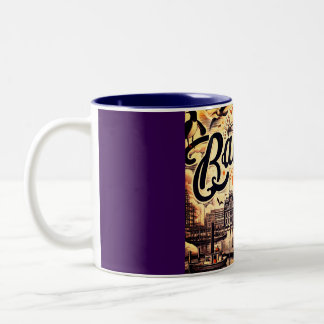 2 Couleurs Tasse vintage du port de Baltimore