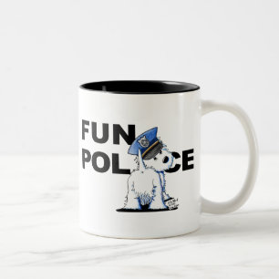 2 Couleurs Tasse Westie FUN POLICE