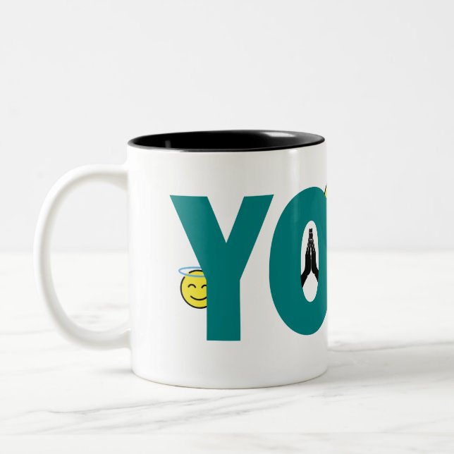 2 Couleurs Tasse Yoga Emoji (Gauche)