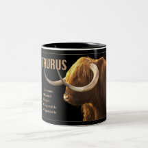Taureau la tasse de zodiaque de Taureau avec des